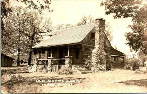Rppc 1930s old matt cabin - old, matt's
